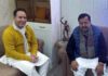 Sunil Sharma, LoP J&K Assembly during a meeting with BJP national president Nitin Nabin in New Delhi on Tuesday.