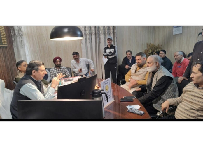 KP delegation during a meeting with RRC Jammu on Wednesday.