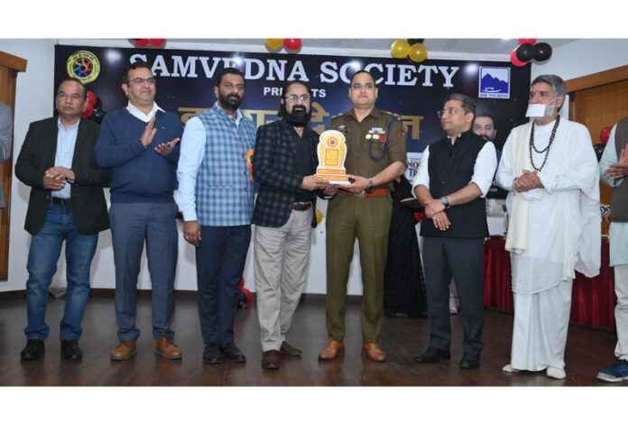 Members of Samvedna Society and dignitaries during a function in Jammu.
