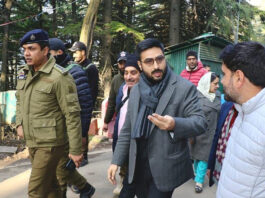 DC Srinagar with other officials reviewing arrangements ahead of Mahashivratri on Saturday.