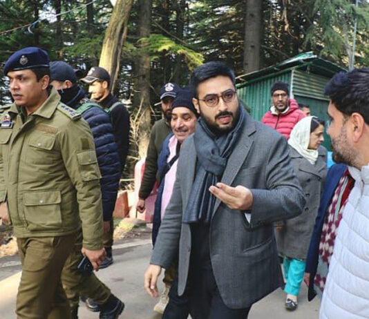 DC Srinagar with other officials reviewing arrangements ahead of Mahashivratri on Saturday.