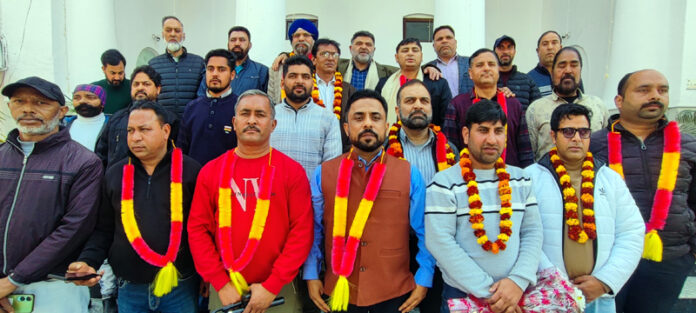 Newly elected office bearers of EJAC, Jammu.