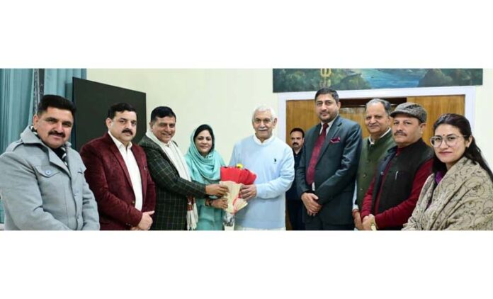 DDC Chairpersons during meeting with LG on Tuesday.