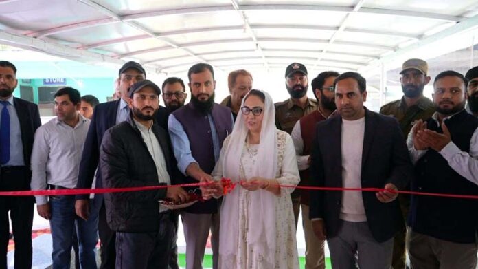 Waqf Board Chairperson Dr Syed Darakhshan Andrabi and others on the inauguration ceremony of Ziyarat Sharief Syed Kanju Shah (RA) reconstruction project in Jammu.