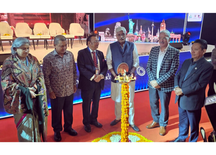 LG Kavinder Gupta along with others inaugurating SATTE-2026 on Wednesday. LG Kavinder Gupta along with others inaugurating SATTE-2026 on Wednesday.