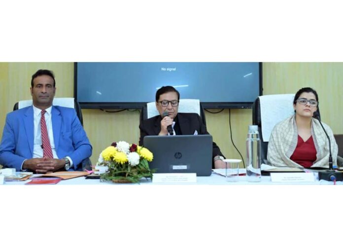 Dignitaries during the workshop organized by the Judicial Academy on Saturday.