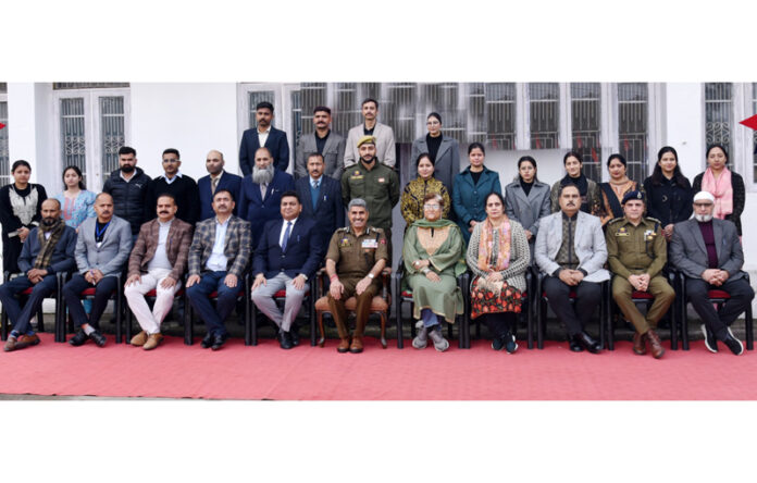 Officers participating in a training programme at SKPA posing for a group photograph.