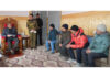 LG Kavinder Gupta interacting with a delegation in Leh.