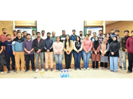 Dignitaries during an Advanced Entrepreneurship and Skill Development Programme at IIT Jammu.