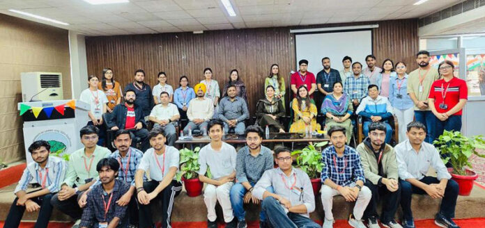Participants at panel discussion on Artificial Intelligence at CUJ.