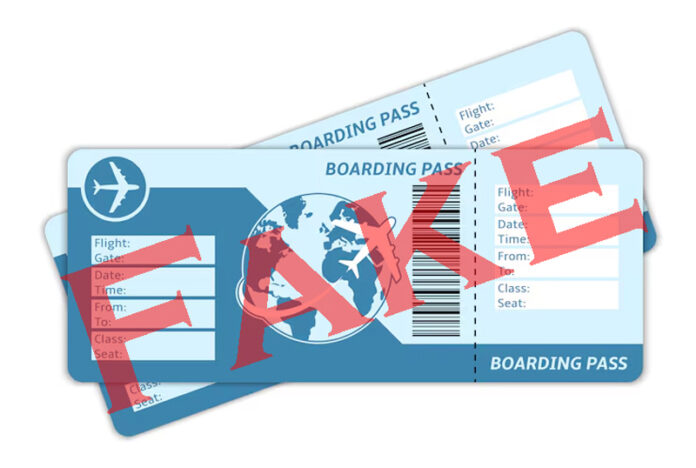 Fake tickets
