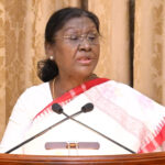 President Droupadi Murmu greets people on Bihar Day