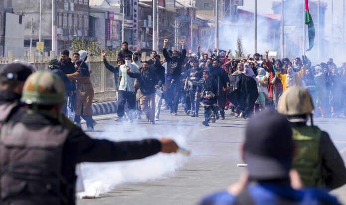 Protests in Srinagar