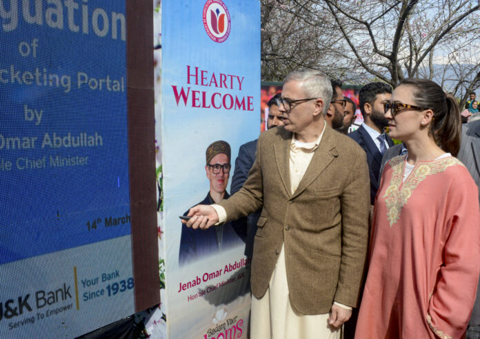 CM Omar inaugurates online ticketing system