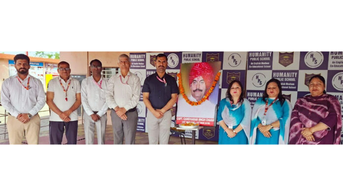 School management during tribute ceremony held on the eighth death anniversary of the founder.