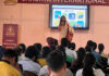 Principal, Shaurya International School, Dr Swati Kapoor speaking to students during career counselling session.