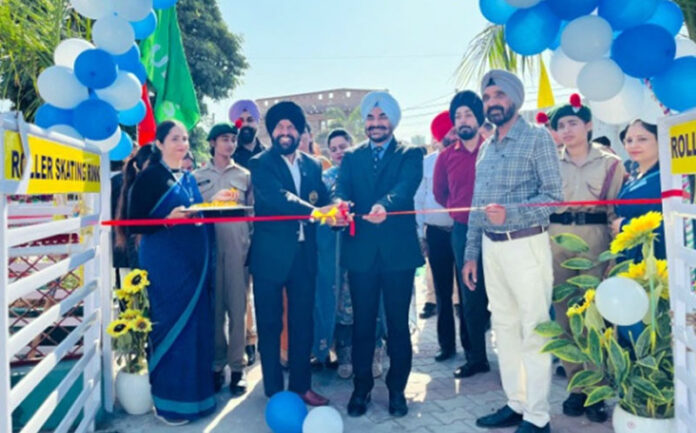 Dignitaries inaugurating newly constructed Skating Rink at Unique International Public School, Gadigarh, Jammu. Dignitaries inaugurating newly constructed Skating Rink at Unique International Public School, Gadigarh, Jammu.