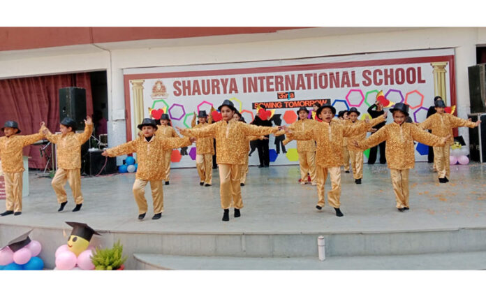 Shaurya International School students performing during a programme.