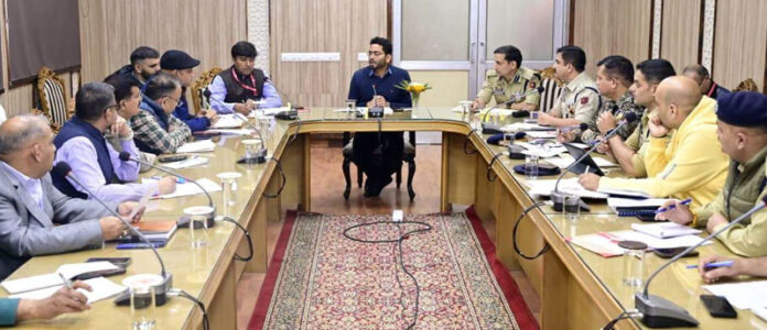 CEO Sachin Kumar Vaishya chairing a meeting at Katra.