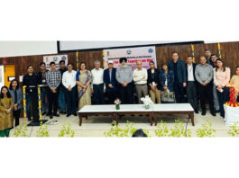 Principal of GMC Jammu and prominent doctors at the workshop at SMGS Hospital Jammu.