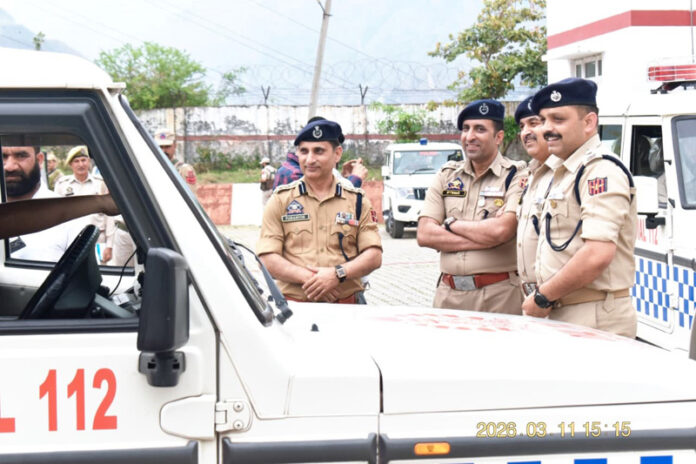 SSP Reasi Paramvir Singh flagging off Emergency Response Vehicles on Wednesday.