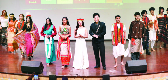 Students celebrating Cultural Fest “Belliatus Cultura” at Sharda University on Saturday. Students celebrating Cultural Fest “Belliatus Cultura” at Sharda University on Saturday.