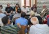 Yudhvir Sethi, MLA East during a meeting at Ambphalla on Saturday.