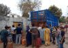 People waiting for LPG cylinders supply at an outlet in Jammu on Wednesday. -Excelsior/Rakesh
