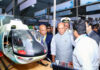 Defence Minister Rajnath Singh at National Defence Industries conclave in New Delhi on Thursday.