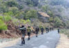 Security personnel conducting searches in parts of Rajouri on Wednesday. -Excelsior/Imran