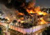 Two drones struck US Embassy in Saudi Capital Riyadh early Tuesday. Another pic on page 6.