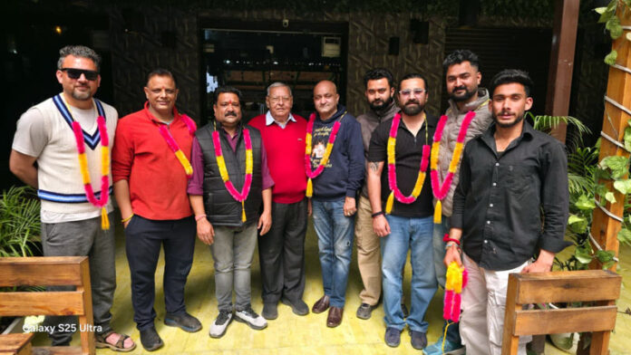 Newly elected office bearers posing for group photograph.