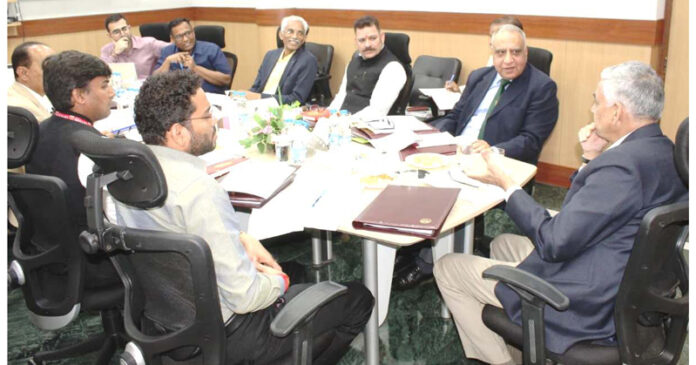 Dr K K Talwar chairing SMVDNSH Governing Body meeting on Thursday. Dr K K Talwar chairing SMVDNSH Governing Body meeting on Thursday.