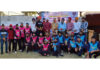 Players along with dignitaries posing for a photograph during a programme at Jammu.