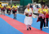 Enthusiastic participants take on the streets of Jammu during Jammu's first International Marathon.