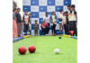 Players in action at Open Bocce Ball tournament in Jammu.