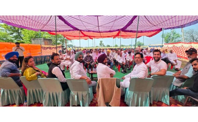 Senior Jatt leaders during a function in Samba on Friday.