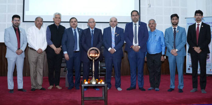 Excelsior Correspondent JAMMU, Mar 24: A seminar on “Bank Branch Audit & LFAR including Risk Audit & System Audit” organized by the Jammu & Kashmir Branch of the Northern India Regional Council (NIRC) of the Institute of Chartered Accountants of India (ICAI) was held here today. The programme commenced with an inaugural address by Amit Gupta, Chairman, J&K Branch of ICAI, who highlighted the critical role of Chartered Accountants in maintaining the integrity of the financial system. He encouraged members to remain proactive in upgrading their professional knowledge and adapting to emerging regulatory challenges. Setting the context for the day, Sanchit Aggarwal, Secretary, warmly welcomed the dignitaries and participants. He underlined the growing significance of bank audits in the present technology-driven environment, emphasizing the immediate need for continuous upskilling in specialized areas such as LFAR, risk-based auditing and system audits. The technical sessions were led by highly distinguished faculty Amarjit Chopra, past president of ICAI, shared invaluable insights into the evolving landscape of bank audits. He highlighted the increasing responsibilities of auditors in ensuring transparency, strengthening internal controls and improving the quality of financial reporting, while elaborating on the practical expectations of regulators in today’s dynamic environment. The second technical session was steered by Lokesh Gupta, a renowned expert in system audit and banking norms. He provided participants with actionable insights and real-life perspectives, enabling them to confidently handle the complexities of modern bank audit assignments. The programme concluded with a formal vote of thanks delivered by Jatin Malhotra, Vice Chairman, who expressed sincere gratitude to the eminent speakers for their enriching sessions and to the members for their active participation. Among others who attended the seminar included Ayush Mahajan, Treasurer; Sourav Pargal, immediate past Chairman and Ayush Sawhney, Executive Member.