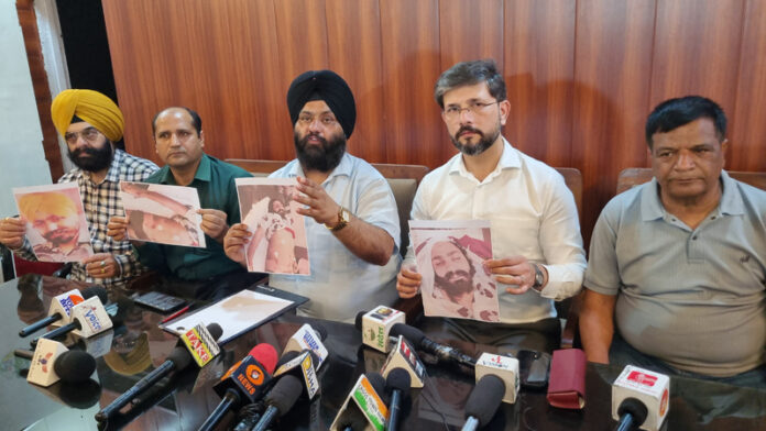 PDP leaders addressing a press conference in Jammu. -Excelsior/Rakesh PDP leaders addressing a press conference in Jammu. -Excelsior/Rakesh