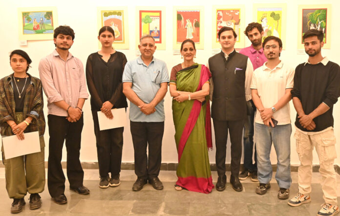 Martand Singh, trustee of the Hari Tara Charitable Trust posing along with others during a function in Jammu.