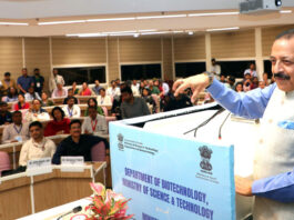 Union Minister Dr Jitendra Singh addressing the “World Tuberculosis Day” programme at Vigyan Bhawan, New Delhi on Tuesday.
