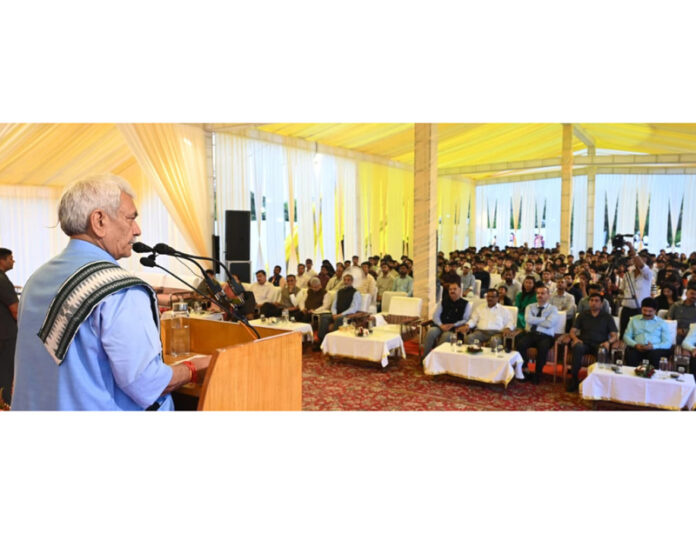 page3-1 LG addressing a gathering during celebration of Rajasthan and Odisha Day at Lok Bhavan on Monday.