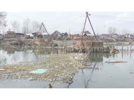 View of incomplete Guzhama bridge in district Ganderbal. -Excelsior/Firdous