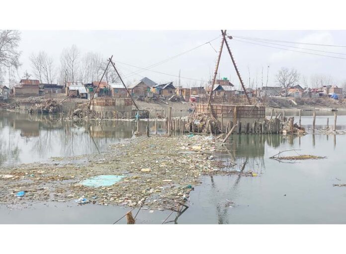 View of incomplete Guzhama bridge in district Ganderbal. -Excelsior/Firdous