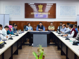 DM Jammu chairing NCORD Committee meeting on Monday.