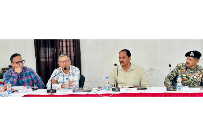 DC Kathua and MLA Hiranagar chairing a camp