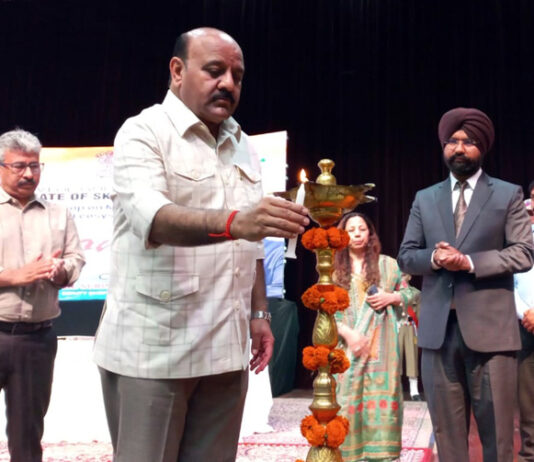 Deputy Chief Minister inaugurating workshop at Jammu on Wednesday.