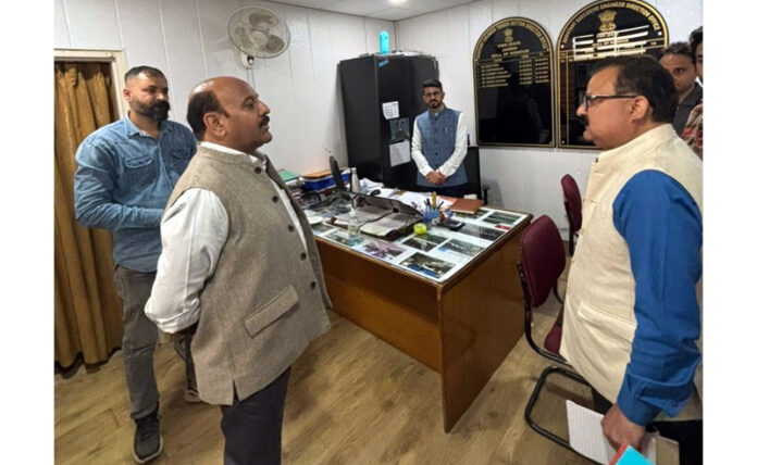 DyCM during surprise inspection of CE PWD office on Monday. DyCM during surprise inspection of CE PWD office on Monday.