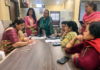 Former Minister and BJP vice president, Priya Sethi listening grievances of women in a Public Darbar at Jammu.