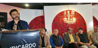 Deputy CM Surinder Kumar Choudhary and others during the inaugural function of Ricardo Elevators’s Experience Centre at Trikuta Nagar, Jammu.